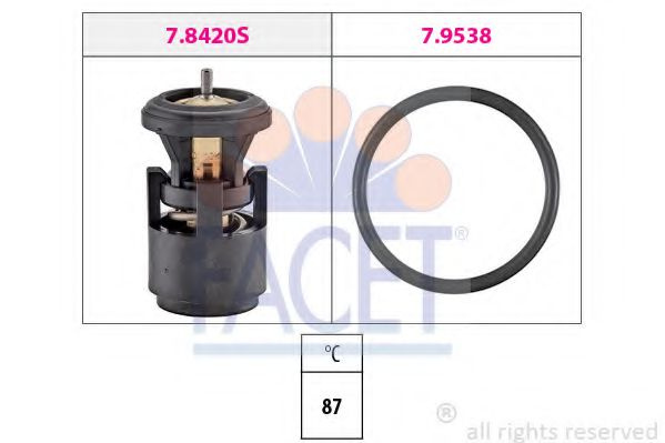Termostat SEAT IBIZA V ST (6J8, 6P8) (2010 - 2016) FACET 7.8420