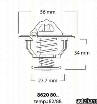 Termostat SUBARU OUTBACK (BM, BR) TRISCAN 8620 8088