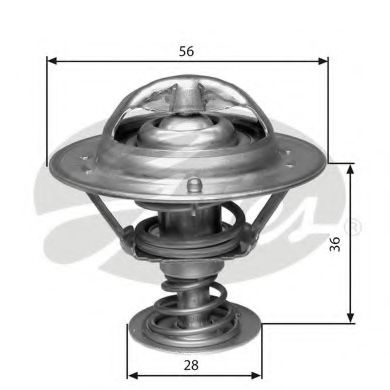 Termostat TOYOTA YARIS VERSO (_NLP2_, _NCP2_) (1999 - 2005) GATES TH31482G1