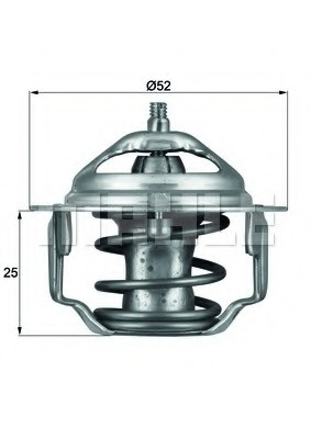 Termostat TX 85 82 MAHLE pentru Fiat Sedici Honda Civic Honda Ballade Honda Nsx Hyundai Excel Hyundai Pony Hyundai H Hyundai H-1 Hyundai Satallite Hyundai Click Hyundai Getz Hyundai Tb