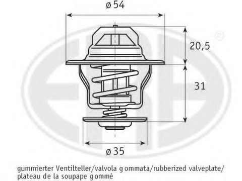 Termostat VW GOLF 4 Variant (1J5) (1999 - 2006) ERA 350012