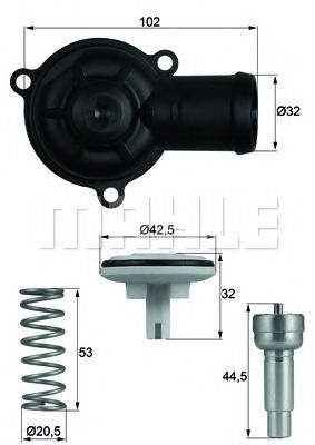 Termostat VW POLO (6R, 6C) (2009 - 2016) MAHLE ORI