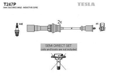 Tesla set fise bujii pt mazda 323, familia 6