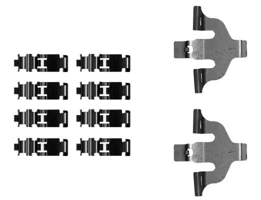 TEXTAR Set accesorii, placute frana 82549300 pentru AUDI A4 Allroad B9 (8WH, 8WJ) 2016 2017 2018 2019 2020 2021 2022 2023 2024 2025