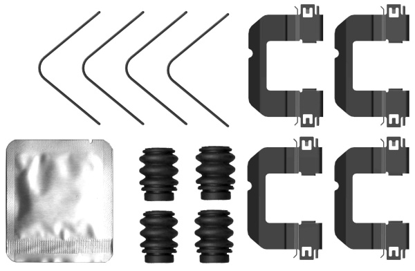 TEXTAR Set accesorii, placute frana 82553400 model KIA STONIC Hatchback Van (YB) 2017 2018 2019 2020 2021 2022 2023