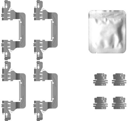 TEXTAR Set accesorii, placute frana 82558000 model AUDI Q7 (4MB, 4MG) 2015 2016 2017 2018 2019 2020 2021 2022 2023 2024 2025