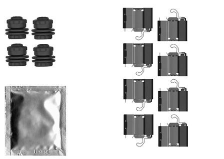 TEXTAR Set accesorii, placute frana 82558300 pentru masina VW GOLF VIII (CD1, DA1) 2019 2020 2021 2022 2023 2024 2025