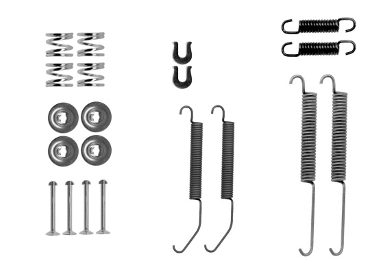 TEXTAR Set accesorii, sabot de frana 97039900 se potriveste la NISSAN TIIDA hatchback (C11) 2004 2005 2006 2007 2008 2009 2010 2011 2012 2013