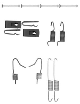 TEXTAR set accesorii, saboti frana parcare 97036900 la NISSAN TIIDA limuzina (SC11) 2006 2007 2008 2009 2010 2011 2012 2013