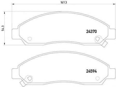 Textar set placute frana fata pt chevrolet colorado,isuzu d-max