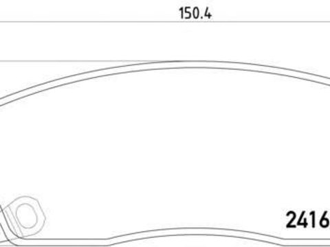 Textar set placute frana fata pt chrysler 300c, dodge challenger