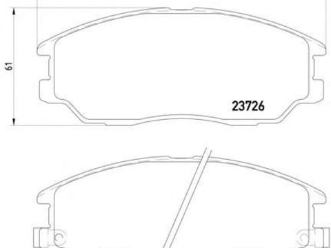 Textar set placute frana fata pt kia opirus, ssangyong rodius,stavic