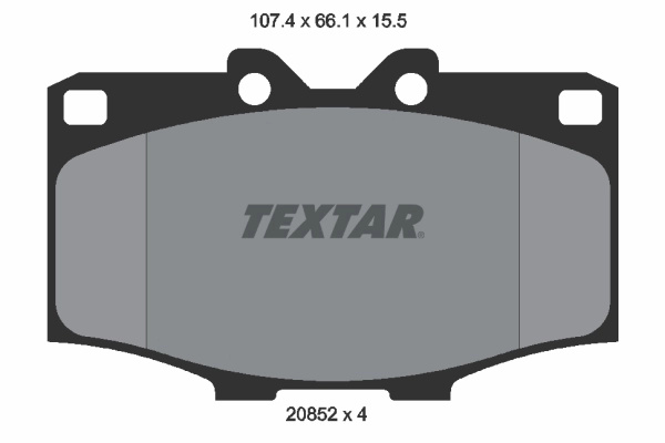 TEXTAR set placute frana,frana disc 2085201 pentru masina TOYOTA LAND CRUISER Softtop (_J4_) 1969 1970 1971 1972 1973 1974 1975