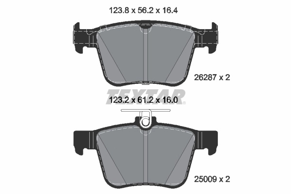 TEXTAR set placute frana,frana disc 2628701 model AUDI TT Roadster (FV9, FVR) 2020 2021 2022 2023 2024 2025