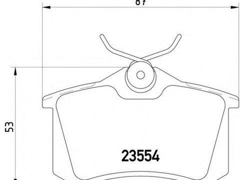 Textar set placute frana spate pt skoda