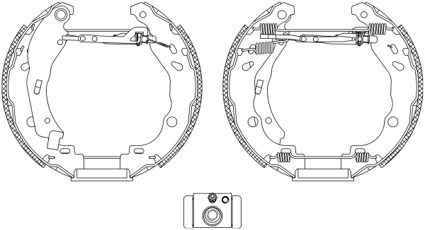 TEXTAR Set saboti frana 84077200 pentru DS DS 3 Ca