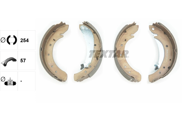 TEXTAR Set saboti frana 91049600 la CITR