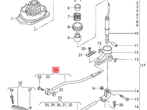 Timonerie Audi A5 (8T3) Sportback Coupe 2009 OEM 8K0711271D