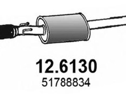 Toba esapament FIAT GRANDE PUNTO 199 ASSO 126130