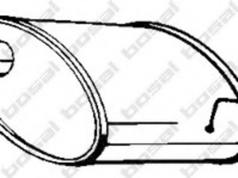 Toba esapament finala 141-199 BOSAL pentru Daewoo Nubira