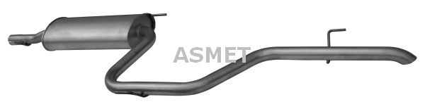 Toba esapament finala ASMET 02.037 la MERCEDES-BENZ VITO bus (W638) OM 611.980 2148cc 102cp 75kW 1999 2000 2001 2002 2003