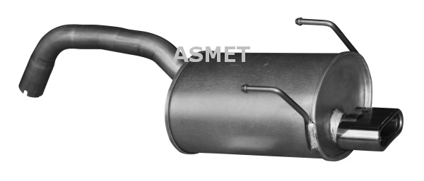 Toba esapament finala ASMET 16.088 model FIAT PANDA Caseta/ Hatchback (169_) 188 A8.000 1248cc 70cp 51kW 2004 2005 2006 2007 2008 2009