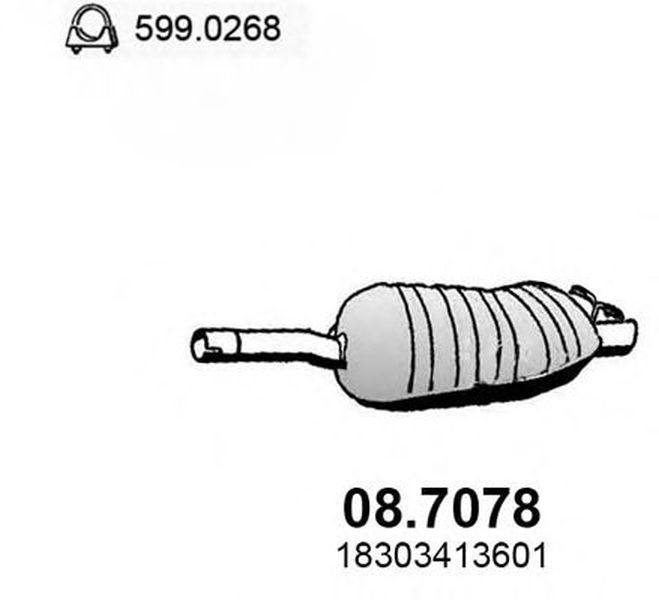 Toba esapament finala BMW X3 E83 ASSO 087078