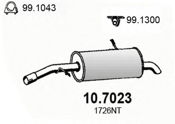 Toba esapament finala CITROËN C2 (JM_) (2003 - 20