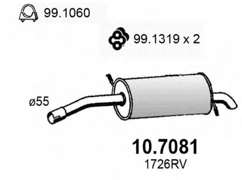 Toba esapament finala CITROEN C5 II Break RE ASSO 107081