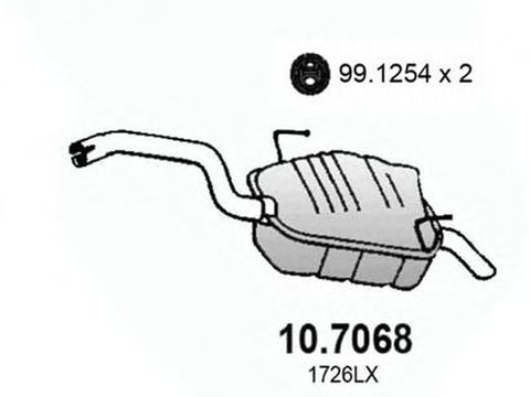 Toba esapament finala CITROEN C8 EA EB ASSO 107068