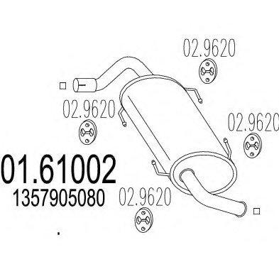 Toba esapament finala # CitroEn Relay 2006 2007 2008 2009 2010 2011 2012 2013 2014 2015 2016 2017 2018 2019 2020 2021 2022 2023 2024 2025 # 01 61002 # MTS