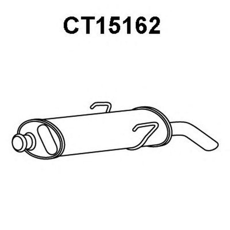 Toba esapament finala CITROEN SAXO S0 S1 VENEPORTE CT15162