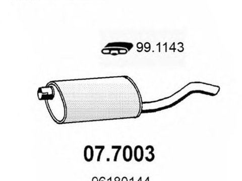 Toba esapament finala DAEWOO CIELO limuzina KLETN ASSO 077003