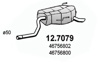 Toba esapament finala FIAT PUNTO 188 ASSO 127079