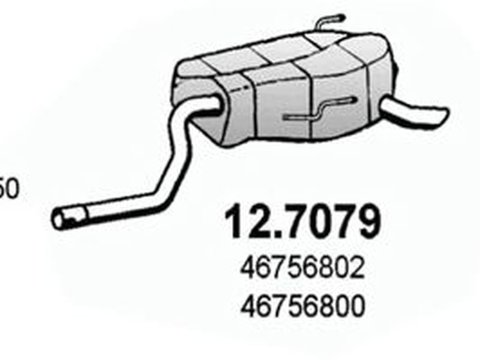 Toba esapament finala FIAT PUNTO 188 ASSO 127079