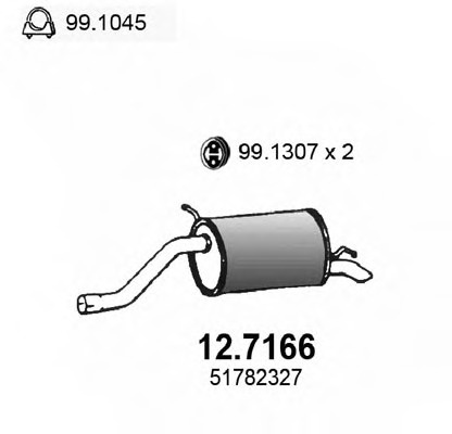 Toba esapament finala # Fiat Punto 2005 2006 2007 2008 2009 2010 2011 2012 2013 2014 2015 # 12 7166 # ASSO