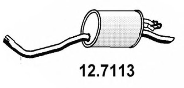 Toba esapament finala FIAT PUNTO Van (176L) (1996 