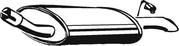 Toba esapament finala FORD FIESTA III GFJ ASMET 07068
