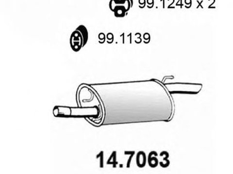 Toba esapament finala FORD FIESTA IV JA JB ASSO 147063