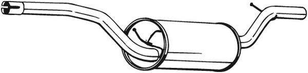 Toba esapament finala FORD FOCUS II Combi (DA) (2004 - 2012) BOSAL 278-165 piesa NOUA