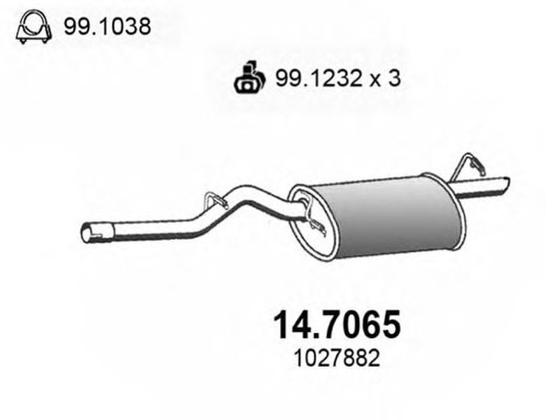 Toba esapament finala FORD KA RB ASSO 147065