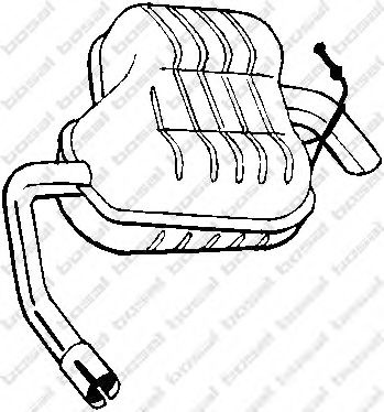 Toba esapament finala FORD MONDEO Mk II limuzina (BFP) (1996 - 2000) QWP WEX220