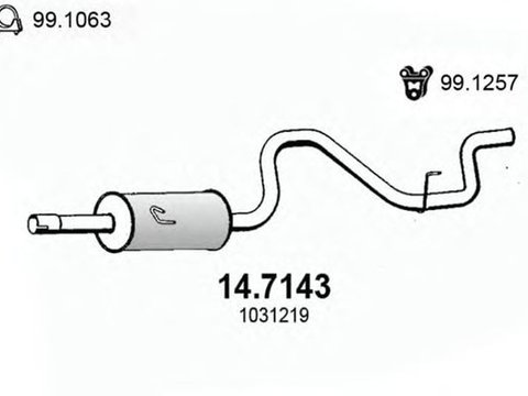 Toba esapament finala FORD TRANSIT TOURNEO ASSO 147143