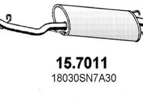 Toba esapament finala HONDA ACCORD V CC CD ASSO 157011