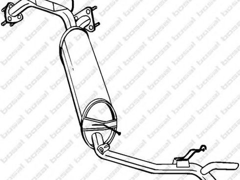 Toba esapament finala HONDA CIVIC VIII Hatchback (FN, FK) (2005 - 2016) BOSAL 282-975