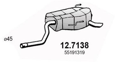 Toba esapament finala LANCIA MUSA 350 ASSO 127138