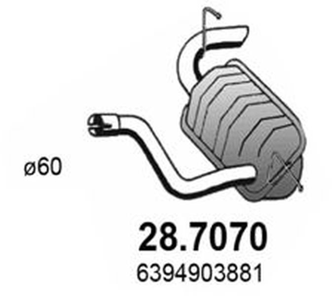 Toba esapament finala MERCEDES-BENZ VIANO W639 ASS