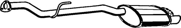 Toba esapament finala MERCEDES SLK (R170) (1996 - 2004) ASMET 01.072