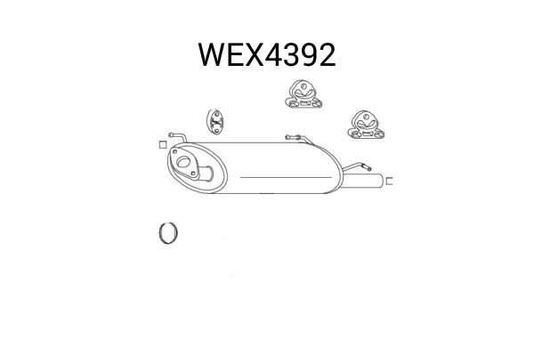 Toba esapament finala NISSAN ALMERA II Hatchback (