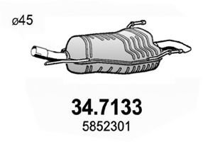 Toba esapament finala OPEL ASTRA H (L48) (2004 - 2